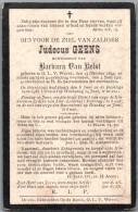 Bidprentje OLV-Waver - Geens Judocus (1842-1916) - Imágenes Religiosas