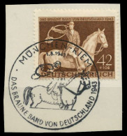 DEUTSCHES REICH 1943 Nr 854 Zentrisch Gestempelt Briefstück X8B5202 - Usados