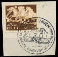 DEUTSCHES REICH 1942 Nr 815 Zentrisch Gestempelt Briefstück X8B5212 - Gebraucht