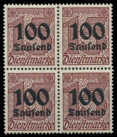 DEUTSCHES REICH DIENSTMARKEN 1923 Nr 92 Postfrisch VIER X8CCA3E - Officials