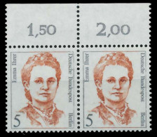 BERLIN DS FRAUEN Nr 833 Postfrisch WAAGR PAAR ORA X8E22DA - Unused Stamps