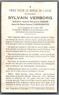 Bidprentje Ooigem - Verborg Sylvain (1880-1954) - Santini