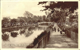 11777521 Stafford Isaak Walton Walk River Valentine's Post Card Stafford - Altri & Non Classificati