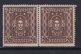 AUSTRIA 1922/24 - MNH - ANK 398 II - Pair! - Ongebruikt