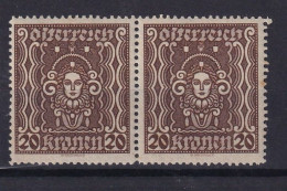 AUSTRIA 1922/24 - MNH - ANK 398 II - Pair! - Nuovi