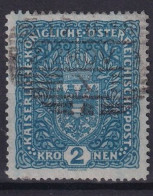 AUSTRIA 1917 - Canceled - ANK 204z I - Used Stamps