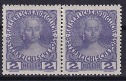 AUSTRIA 1908 - MNH - ANK 140 - Pair! - Nuevos