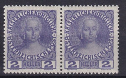 AUSTRIA 1908 - MNH - ANK 140 - Pair! - Nuovi