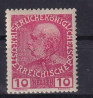 AUSTRIA 1908 - MLH - ANK 144 - Ungebraucht