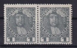 AUSTRIA 1908 - MNH - ANK 139 - Pair! - Nuevos