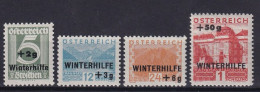 AUSTRIA 1933 - MNH - ANK 563-566 - Winterhilfe - Ungebraucht