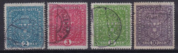 AUSTRIA 1917/19 - Canceled - ANK 208 - 211 II - Oblitérés