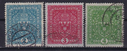 AUSTRIA 1917 - Canceled - ANK 204z II - 207z II - Gebruikt