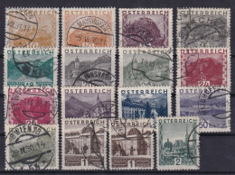 AUSTRIA 1929/30 - Canceled - ANK 498-511 - Oblitérés