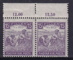 HUNGARY 1916 - MNH - Sc# 107 - Pair! - Nuevos