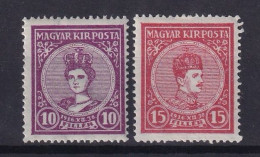 HUNGARY 1916 - MNH - Sc# 104, 105 - Nuevos