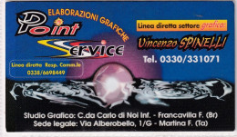 Calendarietto - Point Service - Martina Franca - Francavilla F. - Anno 1997 - Petit Format : 1991-00