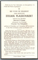 Bidprentje Oostakker - Plasschaert Zulma (1899-1957) - Santini