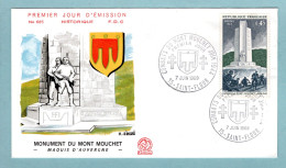 FDC France 1969 - Les Combats Du Mont-Mouchet - YT 1604 - 15 Saint Flour - 1960-1969