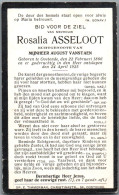 Bidprentje Oostende - Asseloot Rosalia (1866-1925) - Santini