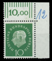 BERLIN DS HEUSS 3 Nr 183wOR Postfrisch ECKE-ORE X8ED2DA - Unused Stamps