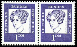 BERLIN DS BED. DEUT. Nr 212 Postfrisch WAAGR PAAR S93B186 - Unused Stamps