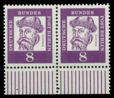 BERLIN DS BED. DEUT. Nr 201 Postfrisch WAAGR PAAR URA X8ED41A - Unused Stamps