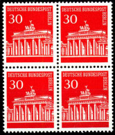 BERLIN DS BRAND. TOR Nr 288 Postfrisch VIERERBLOCK S93F316 - Nuevos