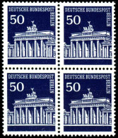 BERLIN DS BRAND. TOR Nr 289 Postfrisch VIERERBLOCK S93F31A - Neufs