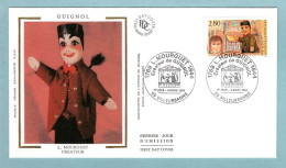 FDC France 1994 - L. Mourguet Créateur De Guignol - YT 2861 - 69 Villeurbanne (soie) - 1990-1999