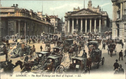 11777341 London Royal Exchange And Bank Of England Pferdekutschen - Autres & Non Classés