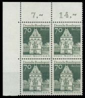 BERLIN DS D-BAUW. 2 Nr 279 Postfrisch VIERERBLOCK ECKE- X8F92CA - Unused Stamps