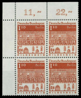 BERLIN DS D-BAUW. 2 Nr 283 Postfrisch VIERERBLOCK ECKE- X8F92D2 - Unused Stamps