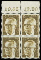 BERLIN DS HEINEMANN Nr 427 Postfrisch VIERERBLOCK ORA X8F9352 - Unused Stamps