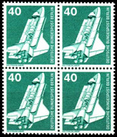 BERLIN DS INDUSTRIE U. TECHNIK Nr 498 Postfrisch VIERER S9528AE - Unused Stamps