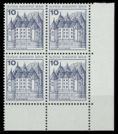 BERLIN DS BURGEN U. SCHLÖSSER Nr 532A Postfrisch VIERER X8F95D2 - Unused Stamps