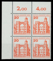 BERLIN DS BURGEN U. SCHLÖSSER Nr 533 Postfrisch VIERERB X8F95FA - Unused Stamps