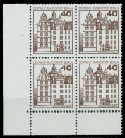 BERLIN DS BURGEN U. SCHLÖSSER Nr 614 Postfrisch VIERERB X8F9746 - Unused Stamps