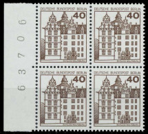 BERLIN DS BURGEN U. SCHLÖSSER Nr 614 Postfrisch VIERERB X8F9756 - Unused Stamps