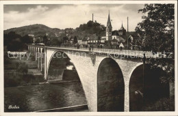 11777154 Baden AG Bruecke Limmat Kirche Baden - Andere & Zonder Classificatie