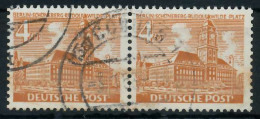 BERLIN DS BAUTEN 1 Nr 43 Gestempelt WAAGR PAAR X900FBA - Used Stamps