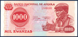 ANGOLA 1000 KWANZAS KWANZA P-117 Dr. Antуnio Agostinho Neto - Children School 1979 UNC - Angola