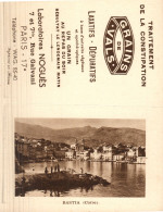 Pub Grains De VALS - Bastia (Corse) - 1941 - Tamaño Pequeño : 1941-60