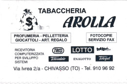 Calendarietto - Tabaccheriaa - Arolla - Chiasso - Anno 1998 - Formato Piccolo : 1991-00