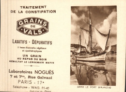 Pub Grains De VALS - Dans Le Port D'Ajaccio (Corse) - 1941 - Petit Format : 1941-60