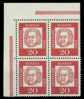 BRD DS BED. DEUTSCHE Nr 352x Postfrisch VIERERBLOCK ECK X906886 - Unused Stamps