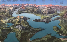 11776958 Vierwaldstaettersee SZ Mit Zugersee Und Alpen Aus Der Vogelschau Brunne - Autres & Non Classés