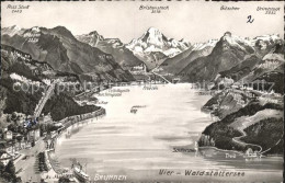 11776910 Brunnen Vierwaldstaettersee SZ Mit Alpen Panoramakarte Brunnen - Autres & Non Classés