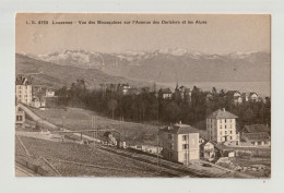 Lausanne - Vue Des Mousquines Sur L'Avenue Des Cerisiers Et Les Alpes - Lausanne