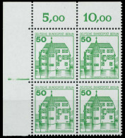 BERLIN DS BURGEN U. SCHLÖSSER Nr 615A Postfrisch VIERER X906BDA - Unused Stamps